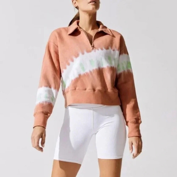 Re/Done Hanes 70's Half Zip Sweatshirt - NWOT - Size Small